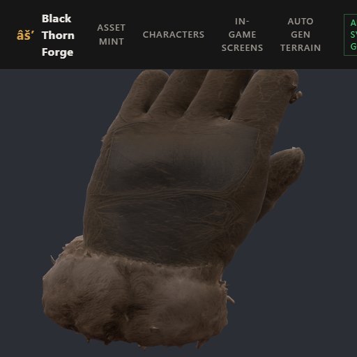 Hide Gloves preview from the Minus Zero item library