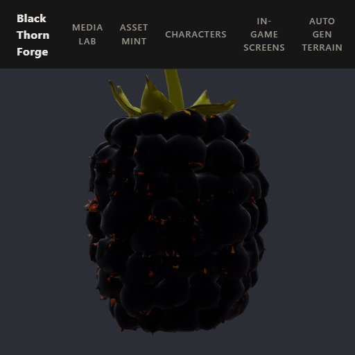 Pacific Trailing Blackberry preview from the Minus Zero item library
