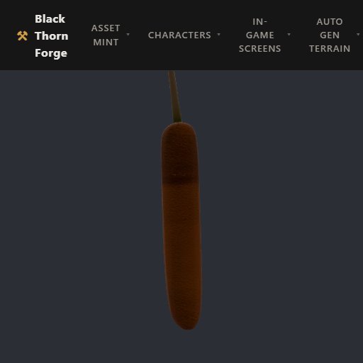 Cattail preview from the Minus Zero item library