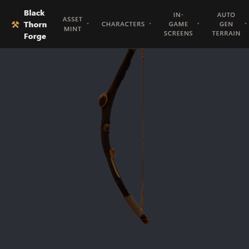 Wood Bow preview from the Minus Zero item library