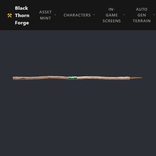 Spear with Arrowhead preview from the Minus Zero item library