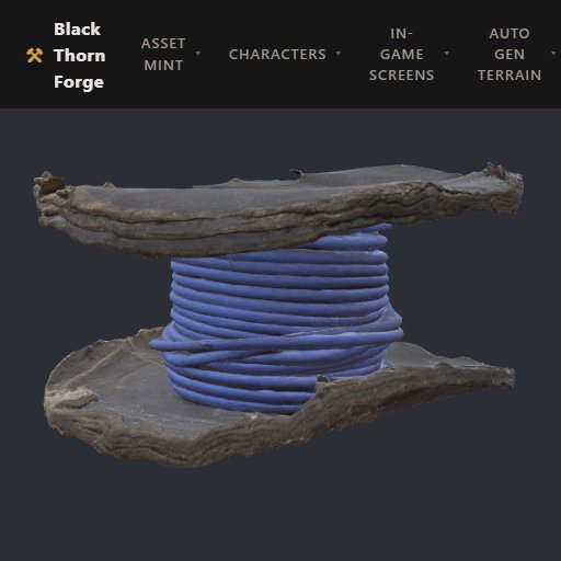 Damaged Wire Spool preview from the Minus Zero item library