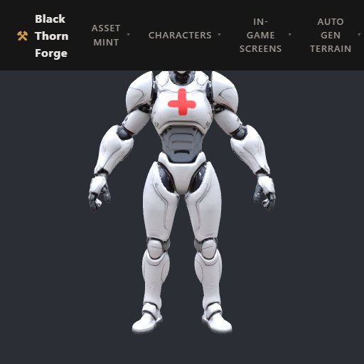 Medic Robot preview from the Minus Zero item library