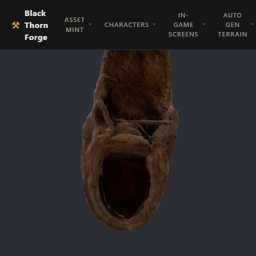 Fur Shoes preview from the Minus Zero item library