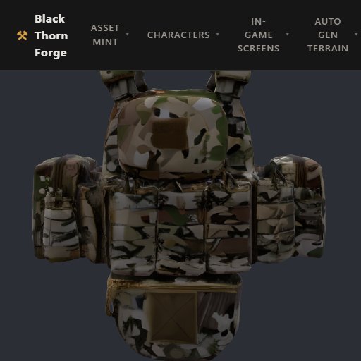 Military Vest 8 Slot preview from the Minus Zero item library